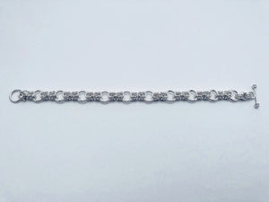 Byzantine Collette Sterling Silver Chain Bracelet, Fine Jewelry Handmade by seaXwolf