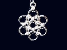 Sterling Silver HexaFleur Snowflake Earrings - Fine 18 Gauge