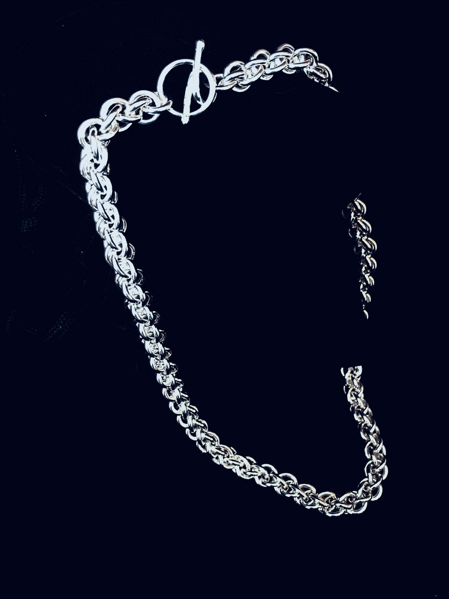 Seaxwolf Jewelry Designs | Sterling Silver Grand Twist Link Chain