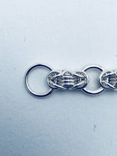 Closeup of Clasp on Byzantine Collette Sterling Silver Chain Bracelet, Fine Jewelry Handmade by seaXwolf