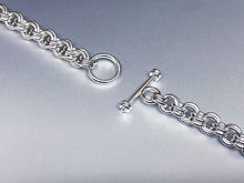 Seaxwolf handmade chunky solid sterling silver double link 14 gauge chain for men and women.