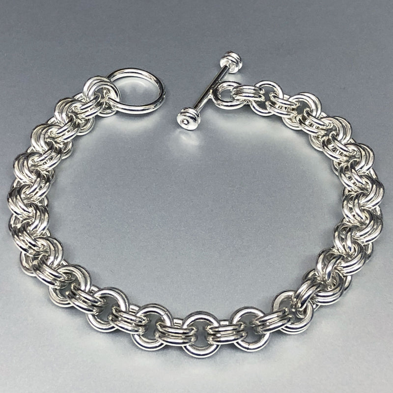 Double Link Bracelet Heavy / Silver - Auvere