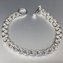 Seaxwolf handcrafted 16 gauge sterling silver double link chain with designer clasp for men and women.