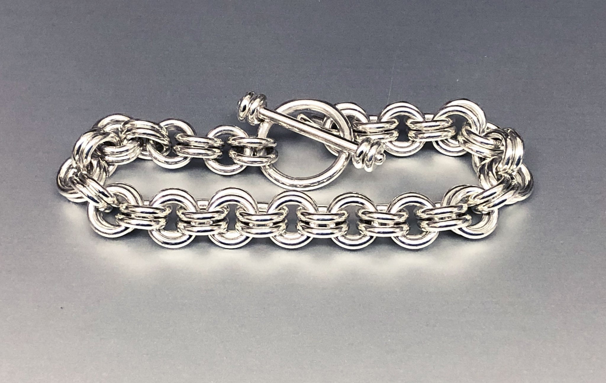 Sterling Silver Double Link Charm Bracelet 5mm 070 Gauge - 3 Lengths -  925Express