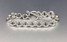 Seaxwolf handmade super thick sterling silver 12 gauge double link jewelry with designer clasp for men and women.
