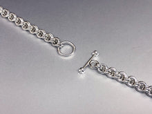 Seaxwolf handcrafted sterling silver thin double link fine chain for men and women.