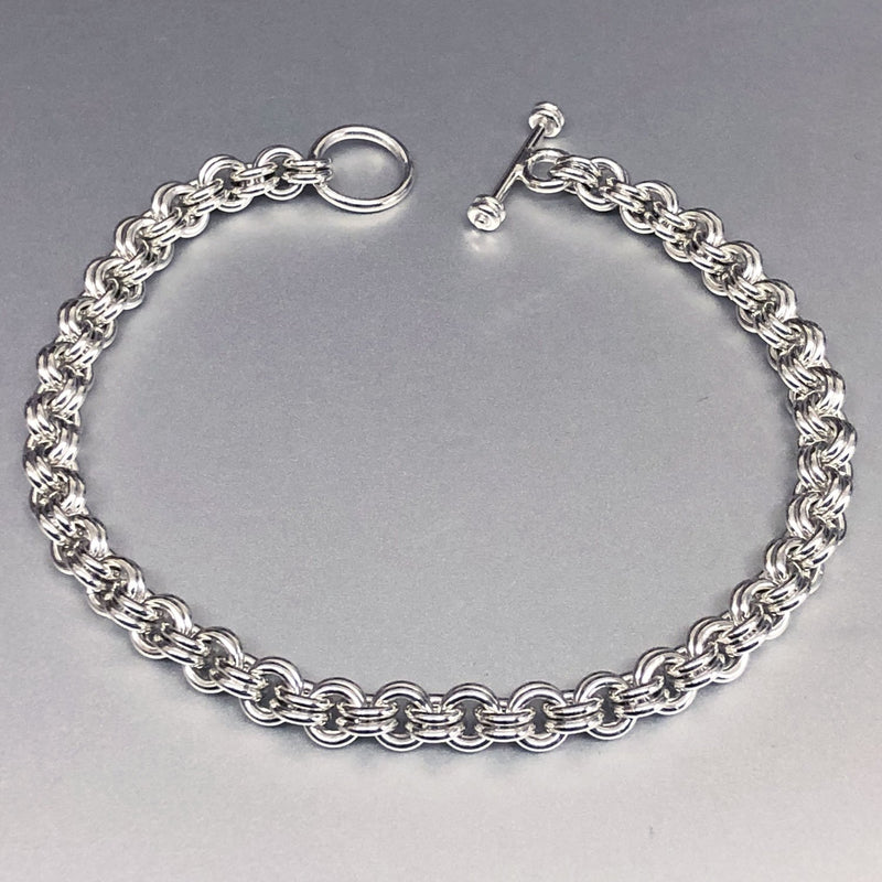 Peoples Jewellers Sterling Silver and 14K Gold Plate Double Link Bracelet|Peoples  Jewellers | Kingsway Mall