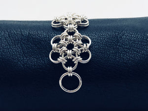 Sterling Silver HexaFleur Daisy Chain Bracelet - Bold 16 Gauge