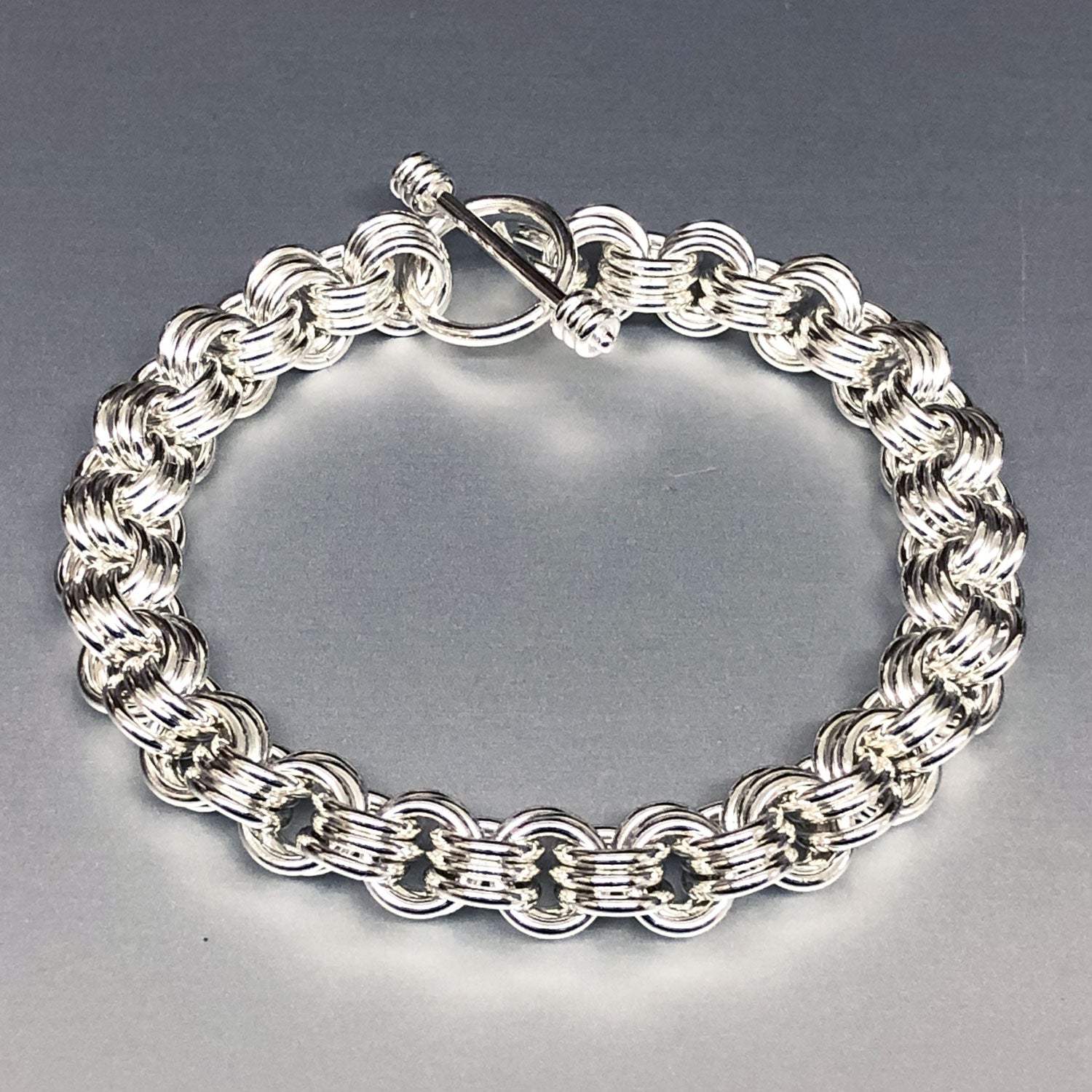 Silver 19cm Open Link Bracelet | Angus & Coote