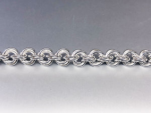 Sterling Silver Triple Twist Bracelet - Bold 16 Gauge