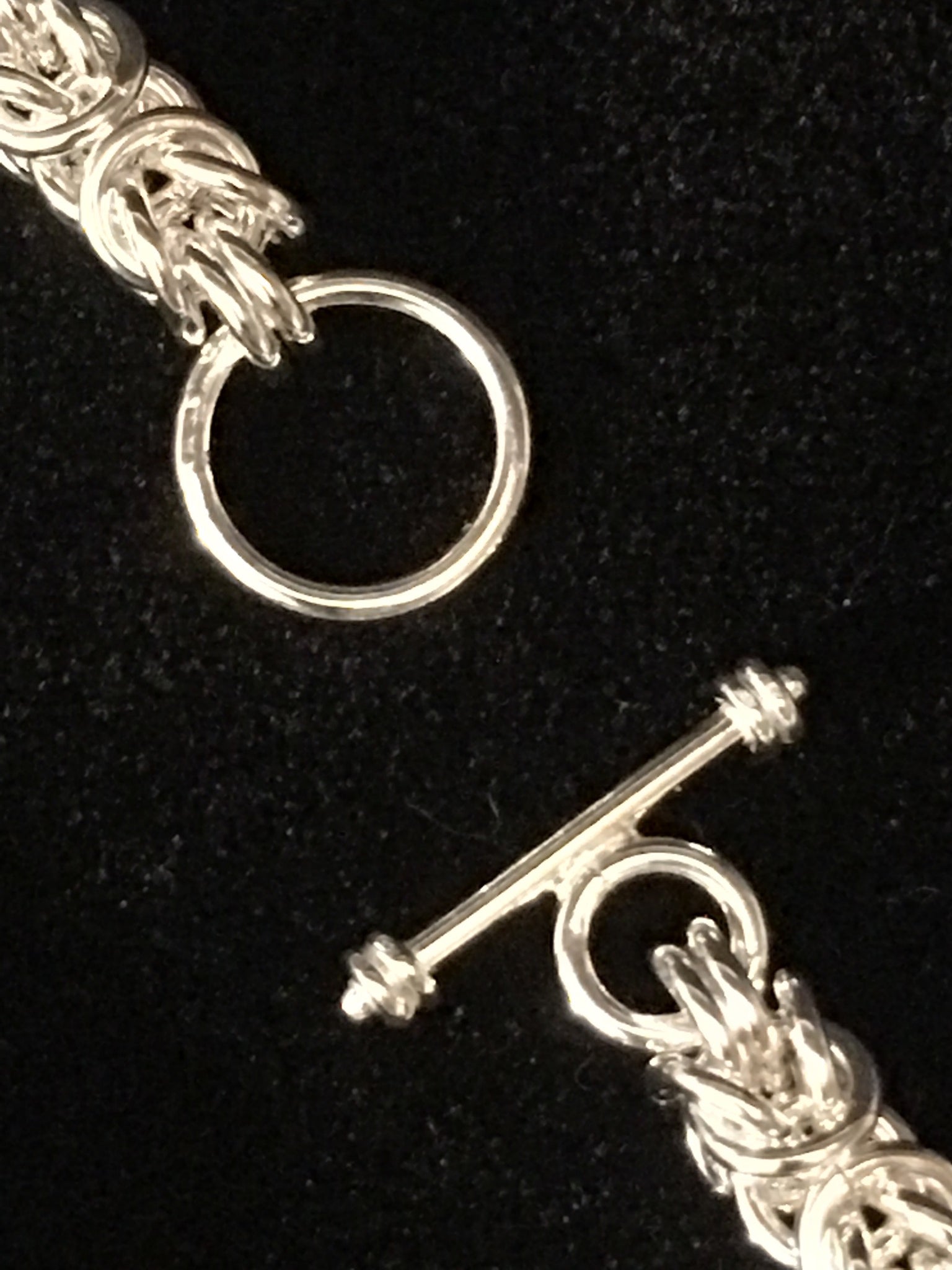 Seaxwolf Jewelry Designs  Sterling Silver Bold Double Link Chain Bracelet