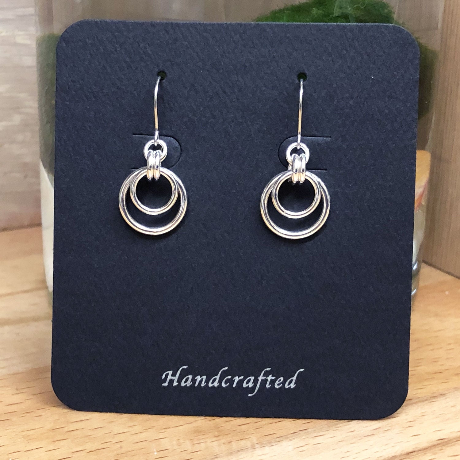 Seaxwolf Jewelry Designs | Sterling Silver Medium Hoop