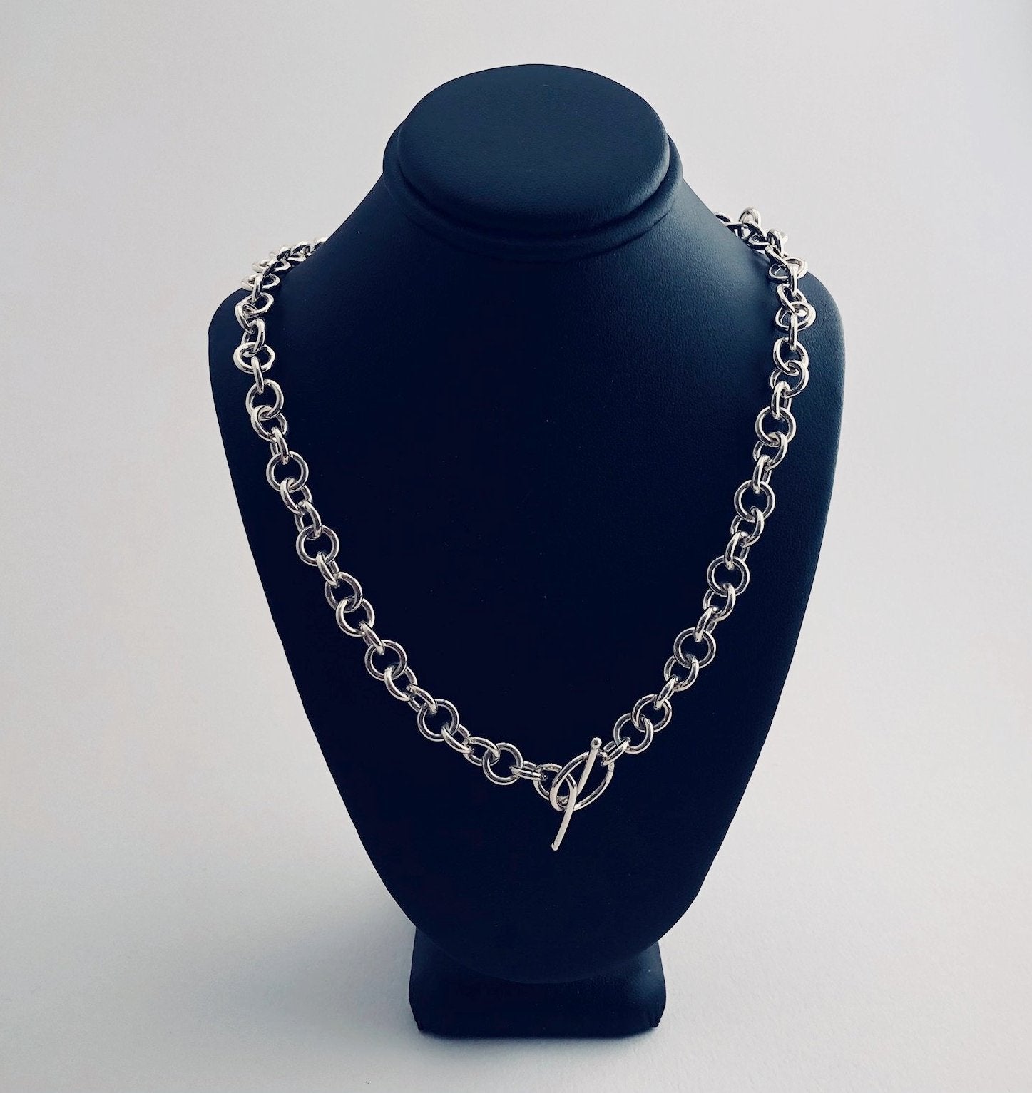 Seaxwolf Jewelry Designs | Sterling Silver Grand Single Link Chain 