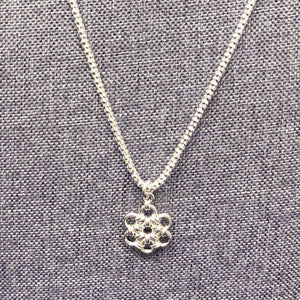 Sterling Silver Snowflake (Ultra Fine 20 Gauge) and Popcorn Chain